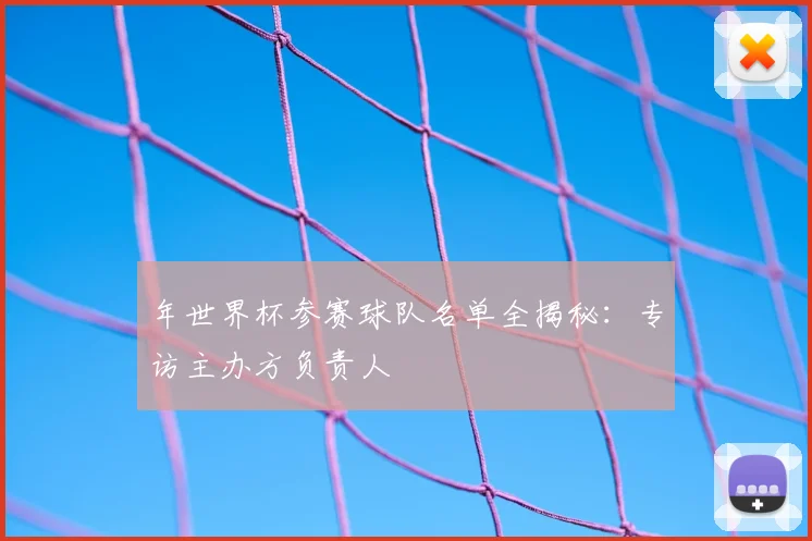 年世界杯参赛球队名单全揭秘:专访主办方负责人